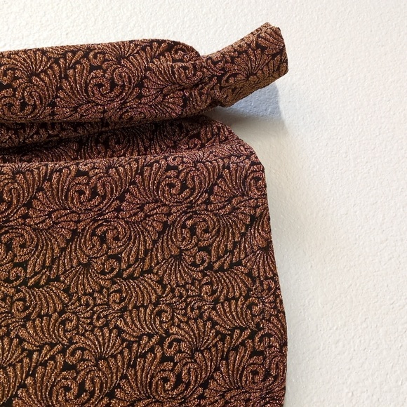 JohnPaulRichard Black and Gold Patterned Top Fall Colors Women's Size XL - Picture 6 of 9